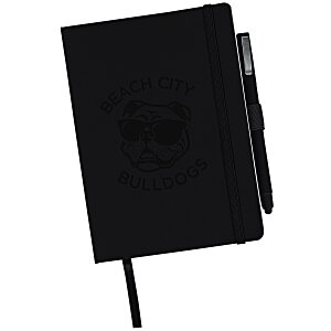 Vienna Satin Touch Soft Cover Notebook with Pen - Debossed - 24 hr Main Image