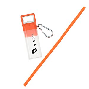 Pop and Sip Bottle Opener Straw Set Main Image