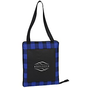 Buffalo Check Fold Up Picnic Blanket with Carrying Strap Main Image