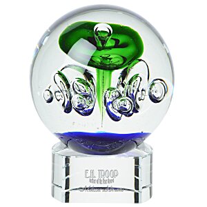 Aquarius Art Glass Award - Clear Base Main Image