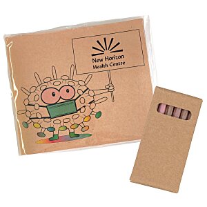 Kid's Colouring Book To-Go Set - Stay Healthy Main Image