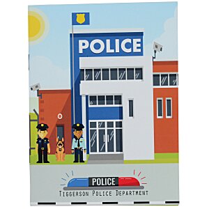 Kid's Reusable Sticker Activity Book - Police Station Main Image