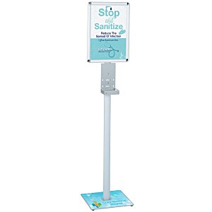 Hand Sanitizer Stand with Sign Main Image