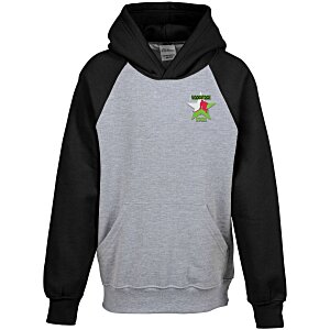 Everyday Fleece Two-Tone Hooded Sweatshirt - Youth - Embroidered Main Image