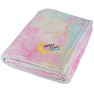Tie-Dye Fleece Blanket Main Image