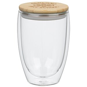 Easton Glass Cup with Bamboo Lid - 12 oz. Main Image