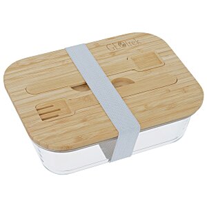 Chow Bella Glass Bento Box with Cutlery Main Image