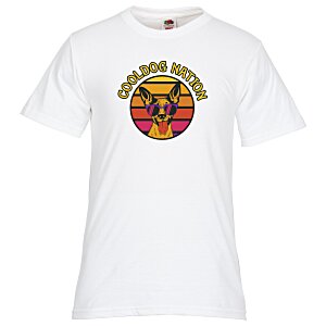 Fruit of the Loom HD T-Shirt - Full Colour - White Main Image