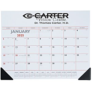 Desk Pad Calendar with Vinyl Corners - Colours Main Image