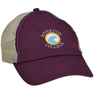 Cotton Twill Soft Mesh Back Cap - Embroidered Main Image