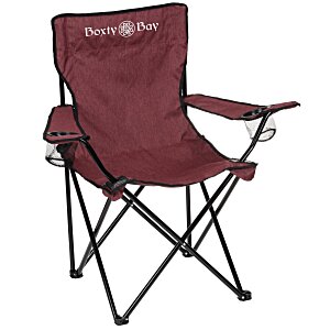 Heathered Folding Chair with Carrying Bag- Closeout Colours Main Image