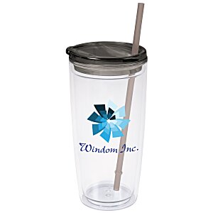 Flurry Tumbler with Straw - 20 oz. - Full Colour Main Image