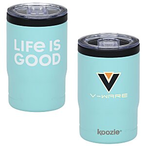 Life is Good Koozie® Vacuum Insulator Tumbler – 11 oz. - Full Colour Main Image