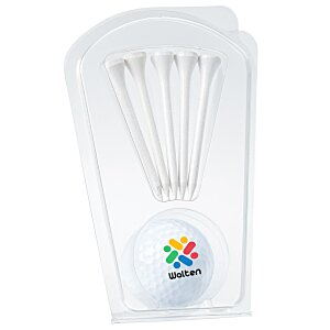Golf Ball and Tee Clam Pack Main Image