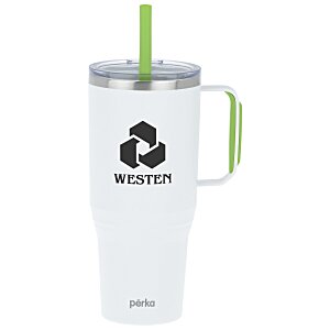 Perka Portofino Vacuum Mug with Straw - 36 oz. Main Image