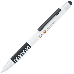 Honeycomb Soft Touch Stylus Metal Pen - Full Colour Main Image