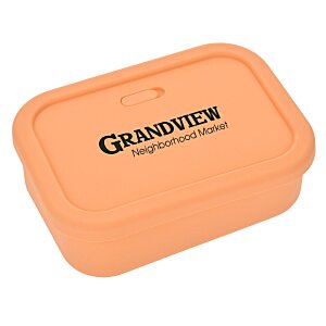 Silicone Rectangle Food Container with Air Valve - 24 oz. Main Image