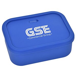 Silicone Rectangle Food Container with Air Valve - 44 oz. Main Image