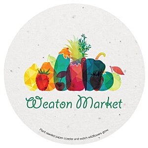 Seed Paper Coaster - Circle Main Image