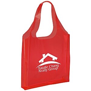 Tinted Translucent Shopping Tote - Closeout Main Image