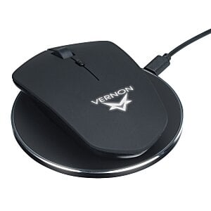 SCX Light-Up Logo Wireless Mouse with Wireless Charger - Closeout Main Image