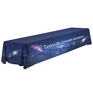 Serged Open-Back Polyester Table Throw - 16 feet - Full Colour Main Image
