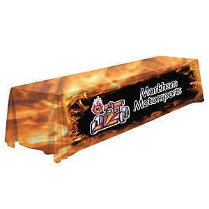 Serged Closed-Back Table Throw - 12 feet - Full Colour Main Image