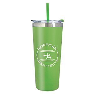 Colma Vacuum Tumbler with Straw - 22 oz. Colours - Closeout Colour Main Image