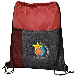 Etched Pocket Drawstring Sportpack - Full Colour Main Image