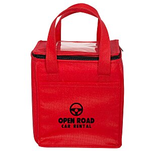 Non-Woven Cubic Lunch Cooler Bag With ID Slot - Closeout Main Image