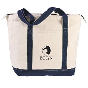 Two-Tone Gusseted Tote Bag Main Image