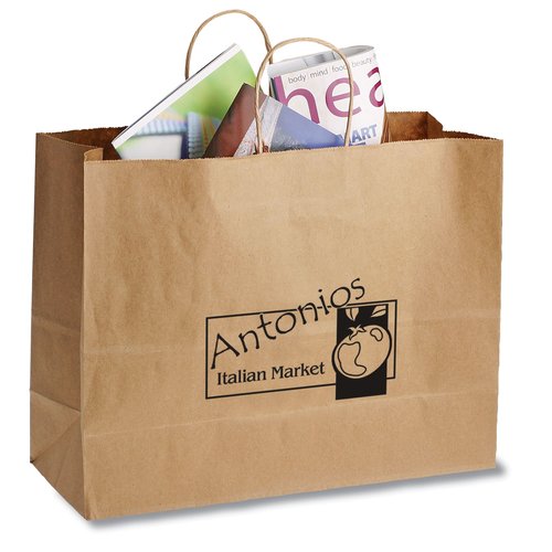 Shopping Bag - Lg, Brown Main Image