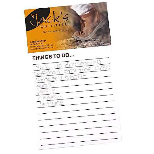 Bic Business Card Magnet with Notepad Main Image