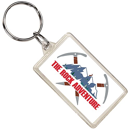 Crystal Acrylic Keychain - Rectangle Main Image