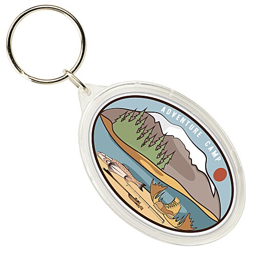 Crystal Acrylic Keychain - Oval Main Image