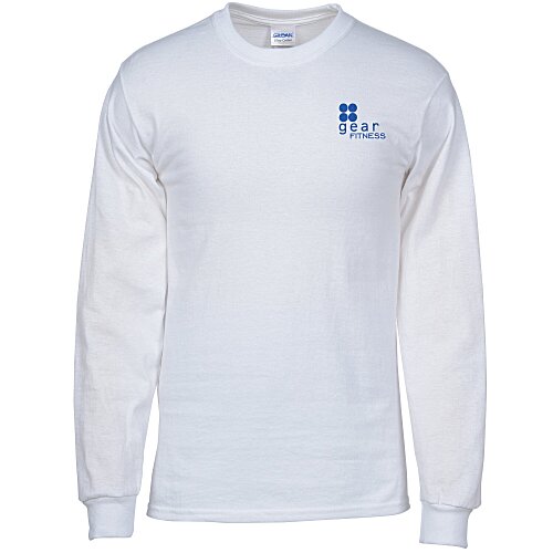 Gildan Ultra Cotton LS T-Shirt - Screen - White Main Image