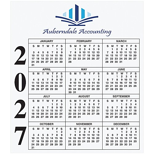Calendar Magnet - Small - White Main Image