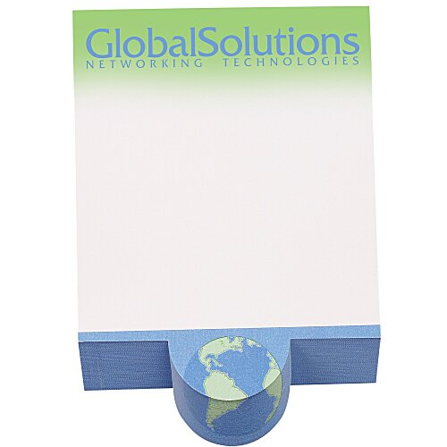 Beveled Sticky Notepad - Circle Shape Main Image