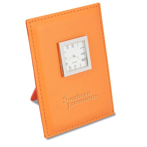 Colourplay Leather Desk Clock Main Image