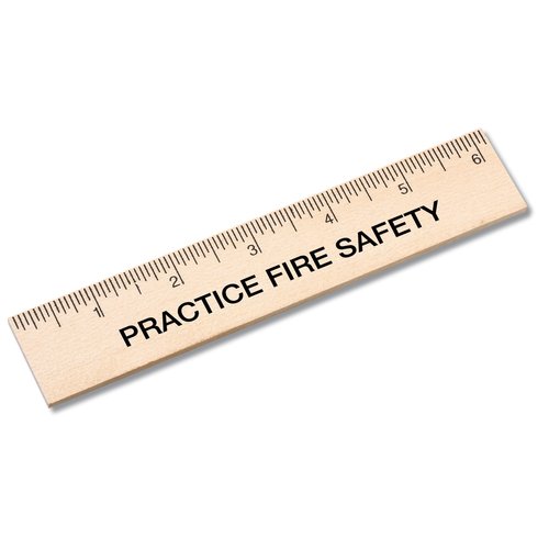 Natural Finish Ruler - 6" Main Image