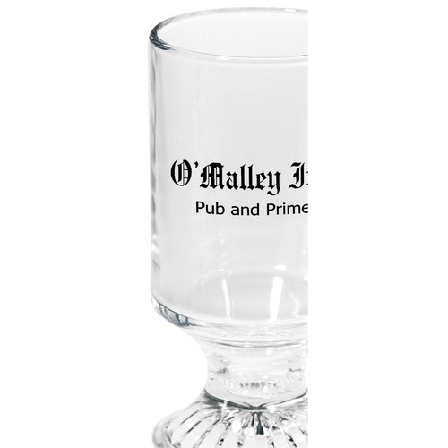 Footed Glass Coffee Mug Main Image