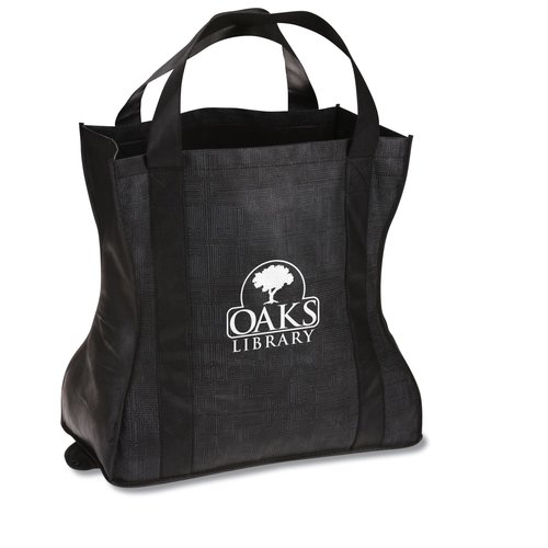 Folding Non-Woven Tote Bag - Maze Pattern Main Image
