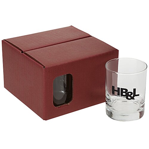 Double Old-Fashioned Glass Set - Coloured Box Main Image