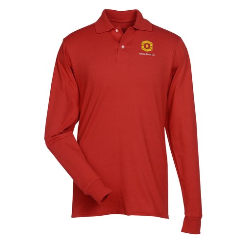 Jerzees SpotShield LS Jersey Knit Shirt - Men's Main Image