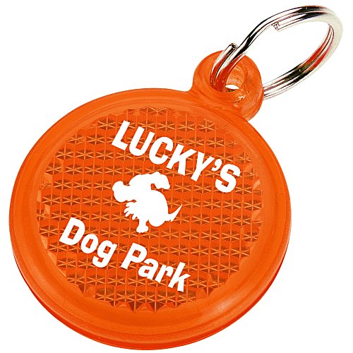 Round Reflector Pet ID Tag Main Image