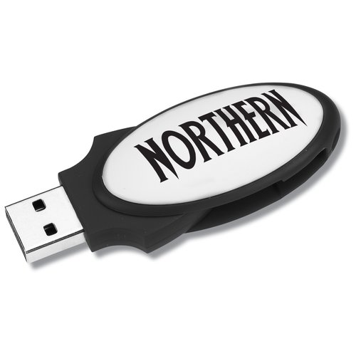 Oval Swing USB Drive - 1GB - 24hr Main Image