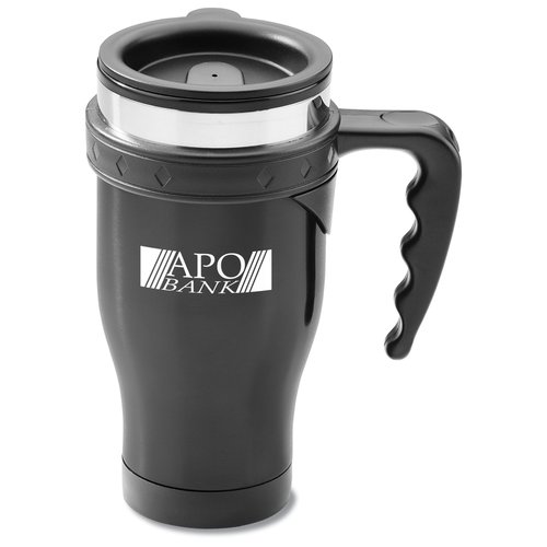Diamond Stainless Steel Travel Mug - 16 oz. - Closeout Main Image