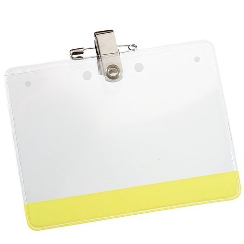 Vinyl Badge Holder with Coloured Accent Main Image