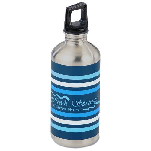 h2go Classic Stainless Steel Bottle - 20 oz. - Stripe Main Image