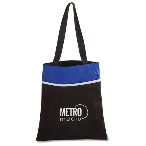Reflective Trim Conference Tote - Closeout Main Image